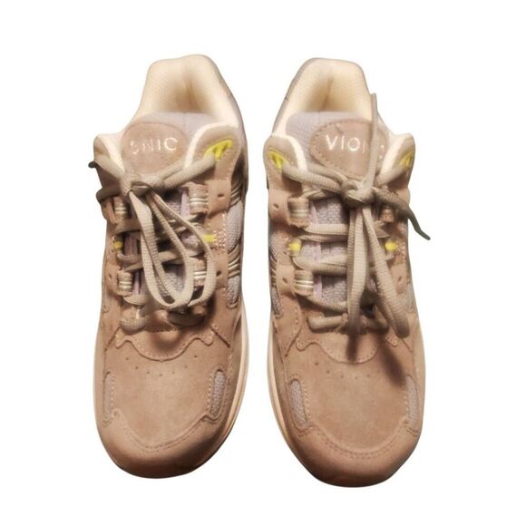 Vionic Walker Women's Tan Suede Walking shoe Sneakers Size 8 - Picture 4 of 10